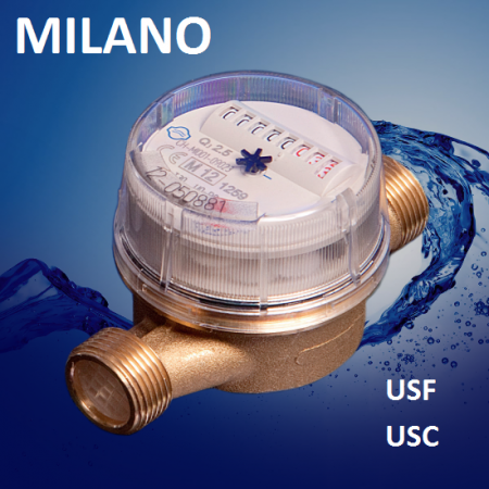 Vodoměr USC 8D/20 "Milano", TUV, 3/4"